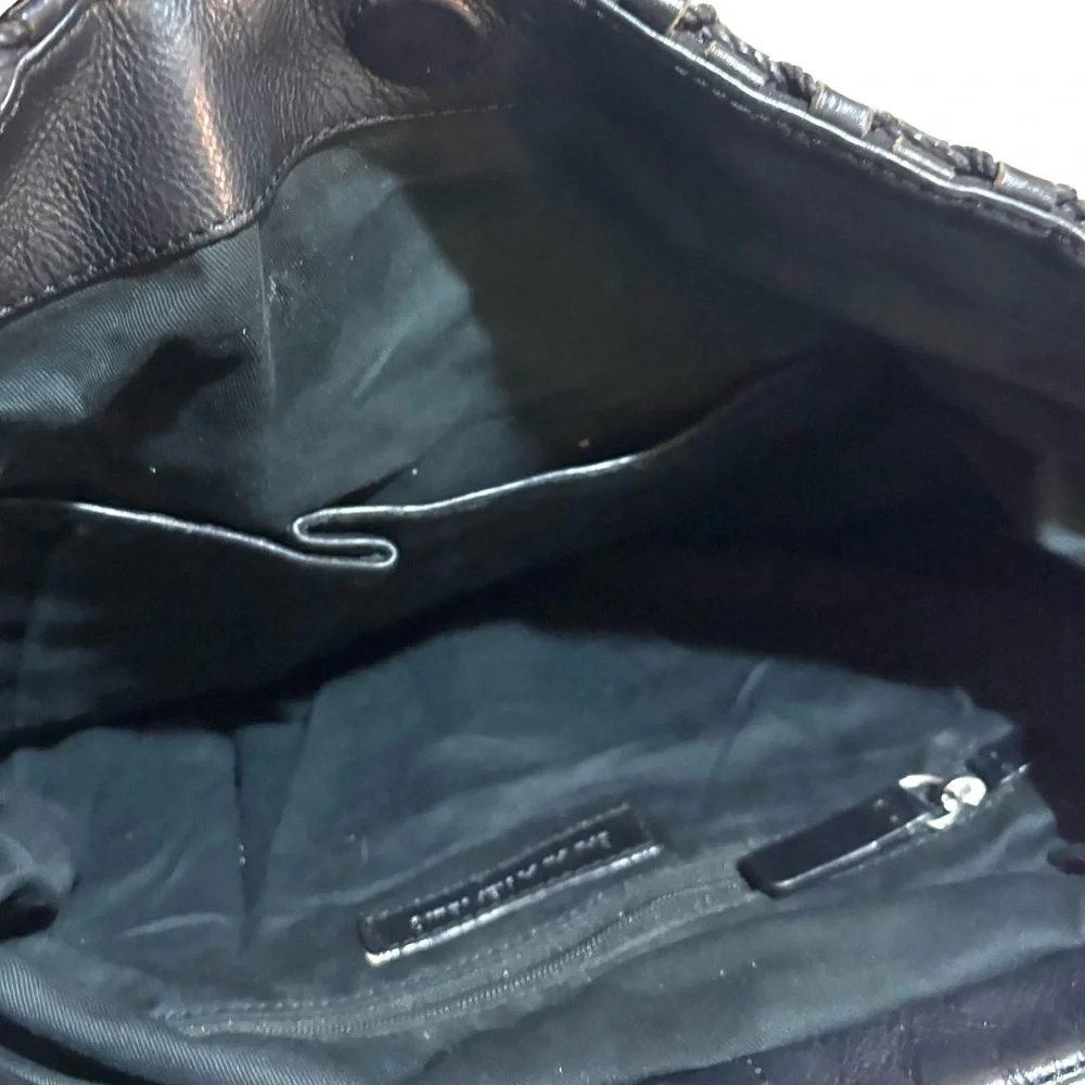Banana Republic Black Woven Hobo Bag